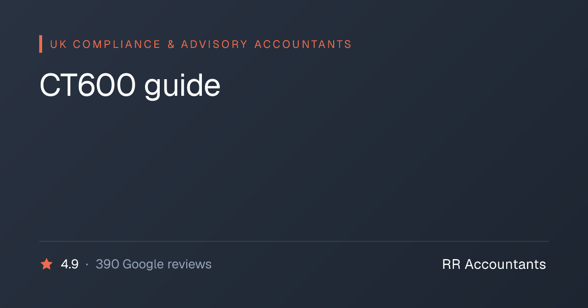 CT600 guide | RR Accountants